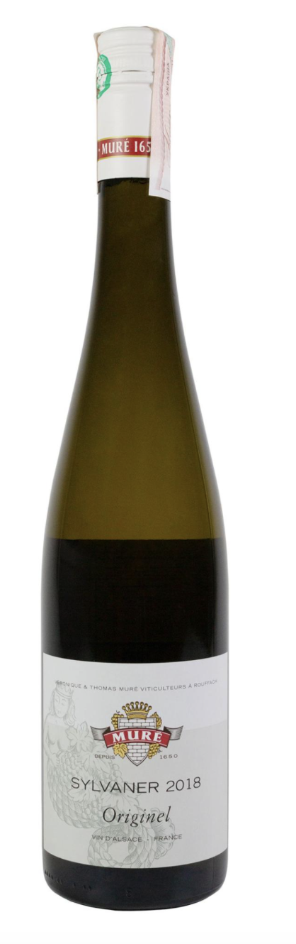 Вино Mure Sylvaner 18 сух/біл 0.75л Франція 12,5%